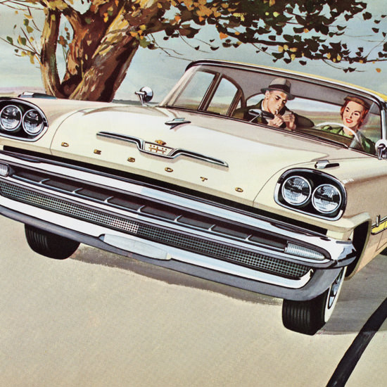 Detail Of DeSoto Fireflite Sedan 1957 The Most Exciting | Best of Vintage Ad Art 1891-1970