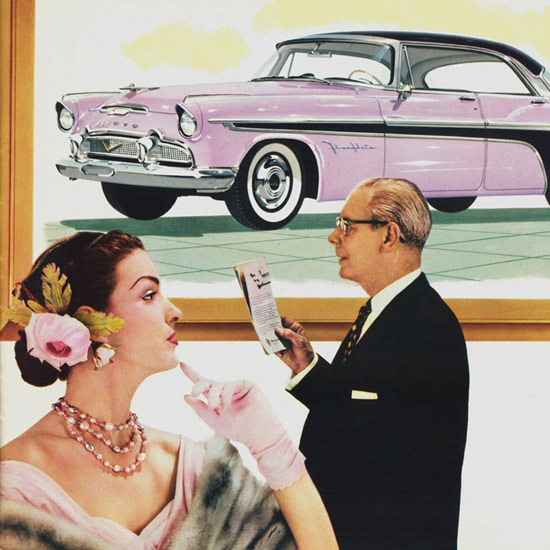 Detail Of DeSoto Fireflite Sportsman 1956 | Best of Vintage Ad Art 1891-1970