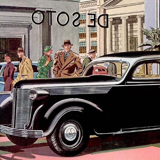 Detail Of DeSoto ShowCase Black | Best of Vintage Ad Art 1891-1970