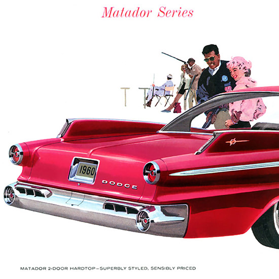 Detail Of Dodge Matador 1960 Red | Best of Vintage Ad Art 1891-1970