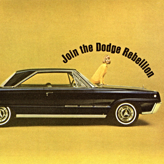 Detail Of Dodge Monaco 500 1966 Join The Rebellion | Best of Vintage Ad Art 1891-1970