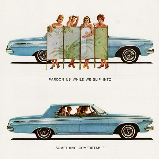 Detail Of Dodge Polara 1963 Pardon Us While We Slip Into | Best of Vintage Ad Art 1891-1970