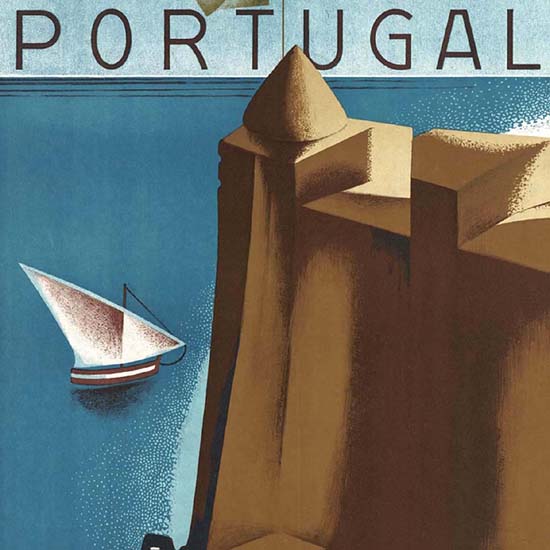 Detail Of Estoril-Cascais Portugal | Best of Vintage Ad Art 1891-1970