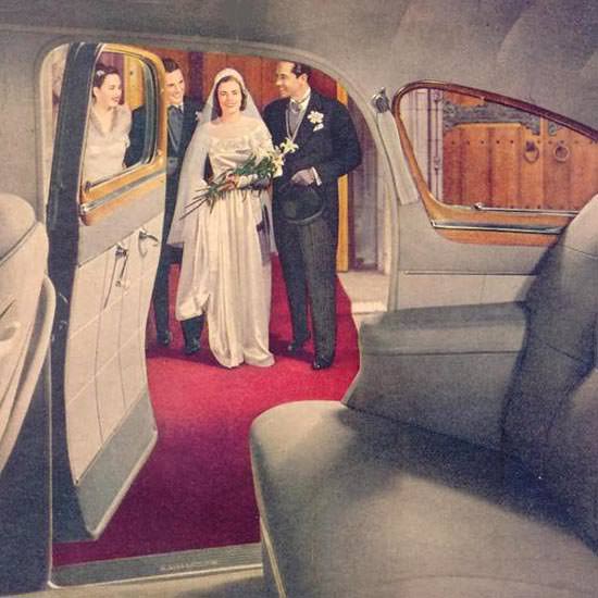 Detail Of Fisher Body On GM Cars Wedding 1948 | Best of 1940s Ad and Cover Art