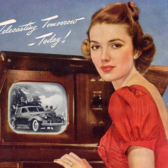 Detail Of Fisher Body Telecasting 1940 | Best of Vintage Ad Art 1891-1970