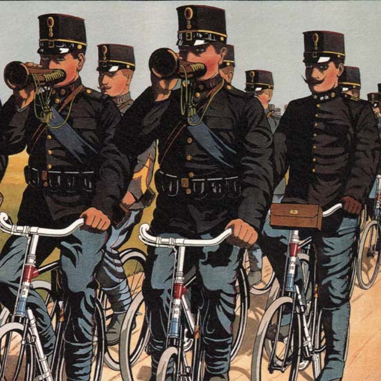 Detail Of Fongers Netherlands Bicycles | Best of Vintage Ad Art 1891-1970