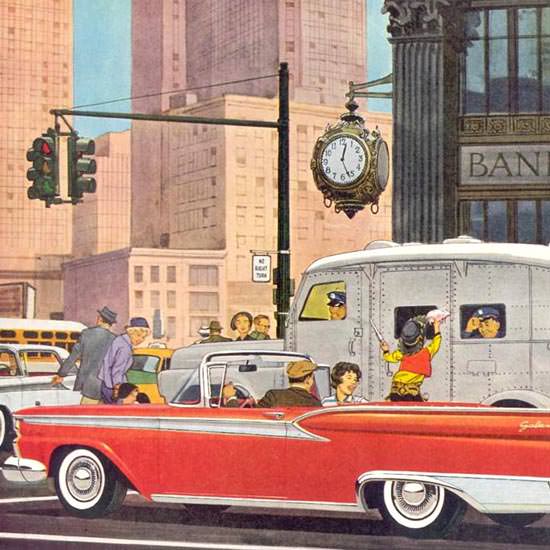 Detail Of Ford Galaxie Sunliner 1959 Save Your Money | Best of Vintage Ad Art 1891-1970