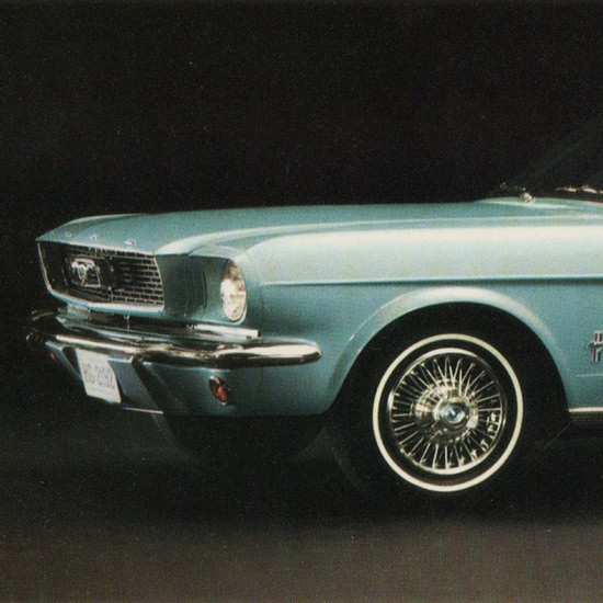 Detail Of Ford Millionth Mustang Limited Edition 1966 | Best of 1960s Ad and Cover Art