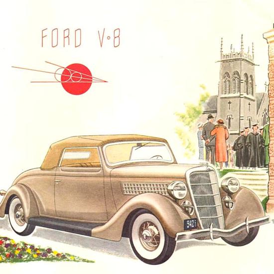 Detail Of Ford V-8  1935 | Best of Vintage Ad Art 1891-1970