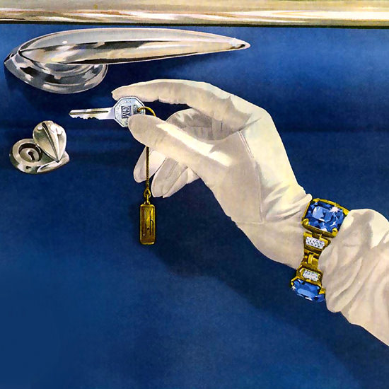 Detail Of General Motors GM Key 1949 | Best of 1940s Ad and Cover Art