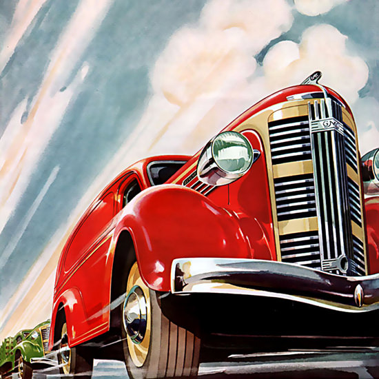 Detail Of General Motors GMC Trucks Trailers Announcing | Best of Vintage Ad Art 1891-1970