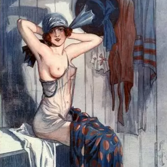 Detail Of George Pavis La Vie Parisienne 1919 Une Debutante page | Best of 1891-1919 Ad and Cover Art