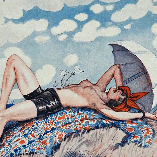 Detail Of George Pavis La Vie Parisienne 1926 Heliotherapie page B | Best of 1920s Ad and Cover Art