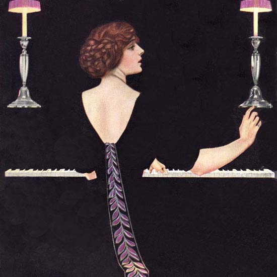 Detail Of Good Housekeeping Cover Copyright 1912 Achievement Coles Phillips | Best of 1891-1919 Ad and Cover Art