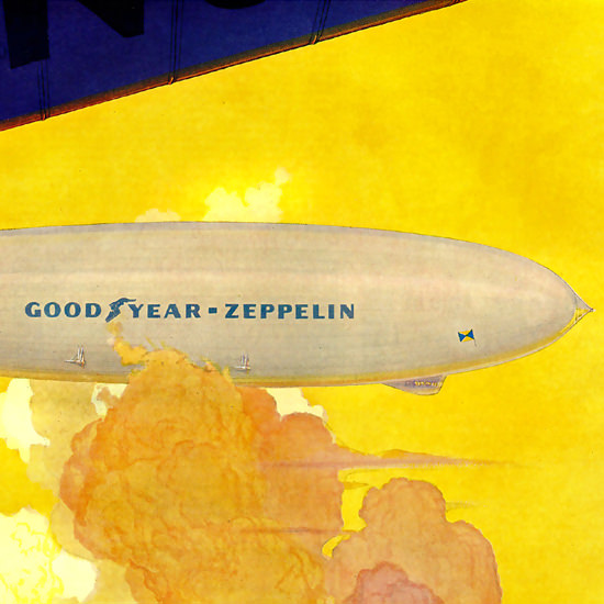 Detail Of GoodYear Airweel Zeppelin 1931 | Best of Vintage Ad Art 1891-1970