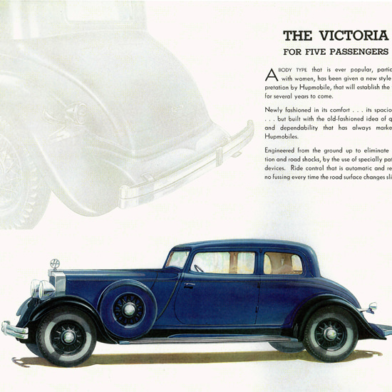 Detail Of Hupmobile 226 Victoria 1932 No Fussing | Best of 1930s Ad and Cover Art