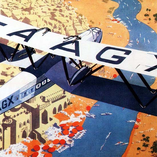 Detail Of Imperial Airways India 1930 | Best of Vintage Ad Art 1891-1970