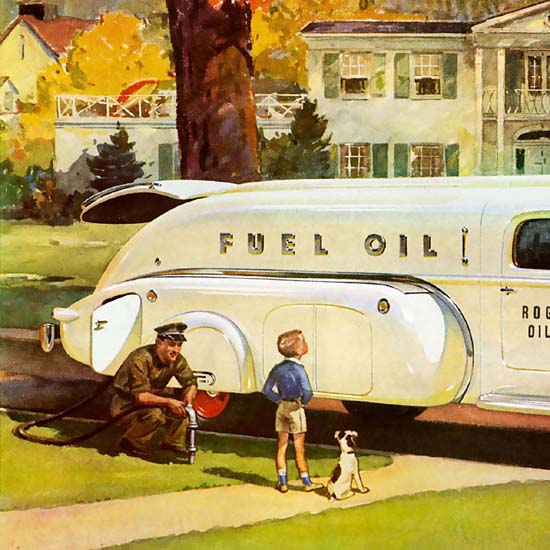 Detail Of International Trucks Harvester Chicago Fuel Oil | Best of Vintage Ad Art 1891-1970