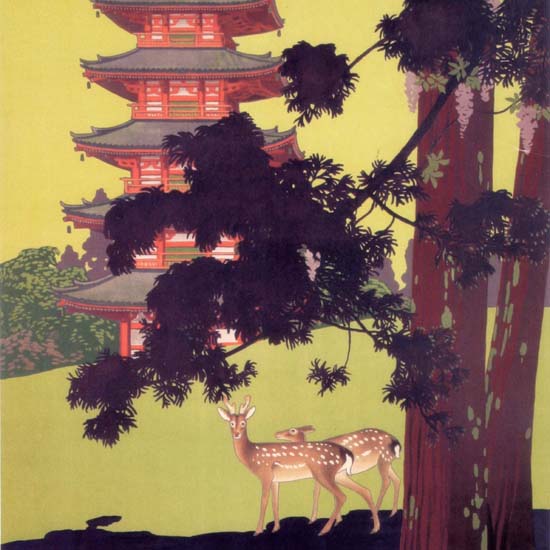 Detail Of Japan Tourist Bureau | Best of Vintage Ad Art 1891-1970