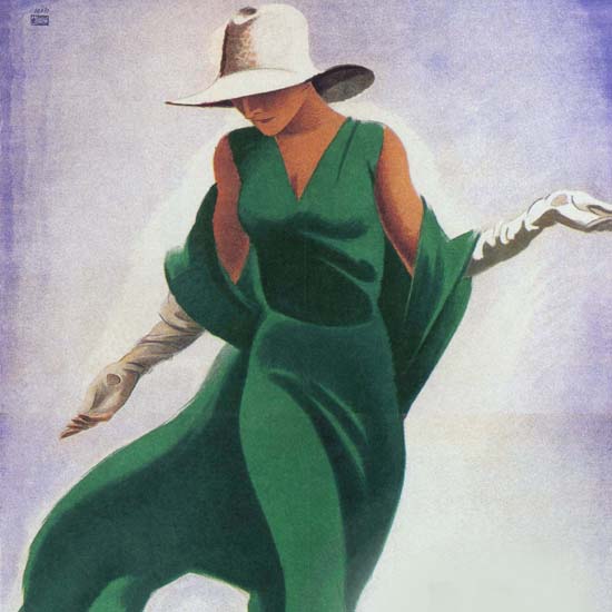 Detail Of La Rinascente Novita Stagione Woman Clothing | Best of Vintage Ad Art 1891-1970