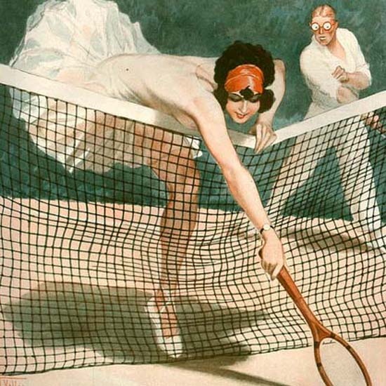 Detail Of La Vie Parisienne 1926 Tennis Effets Et Poses | Best of Vintage Ad Art 1891-1970