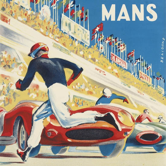 Detail Of Le Mans 1959 24 Hours | Best of 1950s Ad and Cover Art