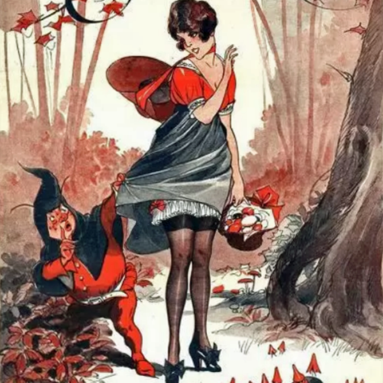 Detail Of Le Sourire 1917 Les Mauvais Champignons | Best of 1891-1919 Ad and Cover Art