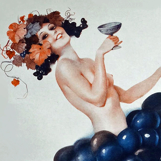 Detail Of Leo Fontan La Vie Parisienne 1931 La Grappe page B | Best of Vintage Ad Art 1891-1970