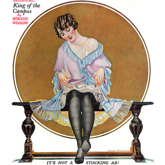 Detail Of Liberty Magazine October 4 1924 Coles Phillips | Best of 1920s Ad and Cover Art