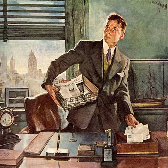 Detail Of Massachusetts Mutual Your First Job | Best of Vintage Ad Art 1891-1970