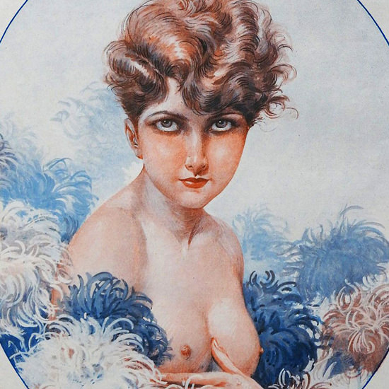 Detail Of Maurice Milliere La Vie Parisienne 1926 Souhaiter Sa Fete page | Best of 1920s Ad and Cover Art