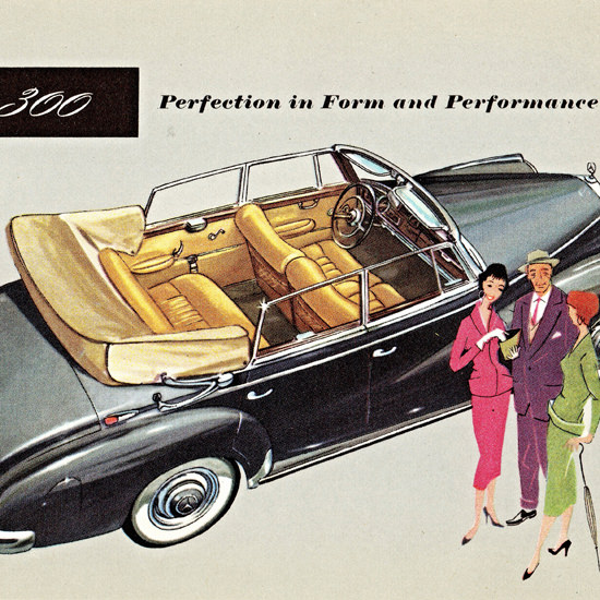 Detail Of Mercedes Benz Type 300 Convertible 1955 | Mad Men Art ...