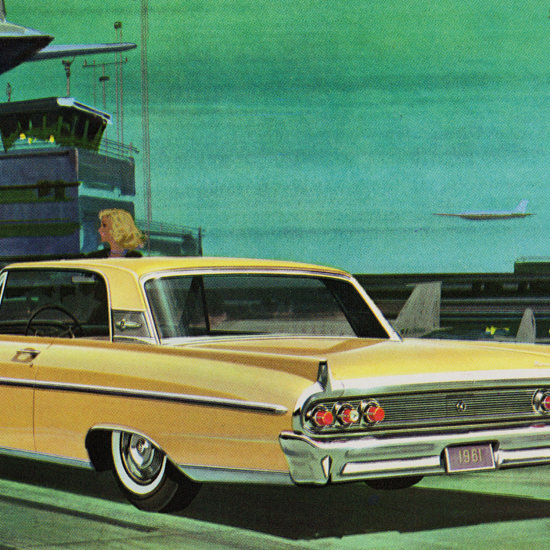 Detail Of Mercury Monterey Hardtop 1961 Airport | Best of 1960s Ad and Cover Art