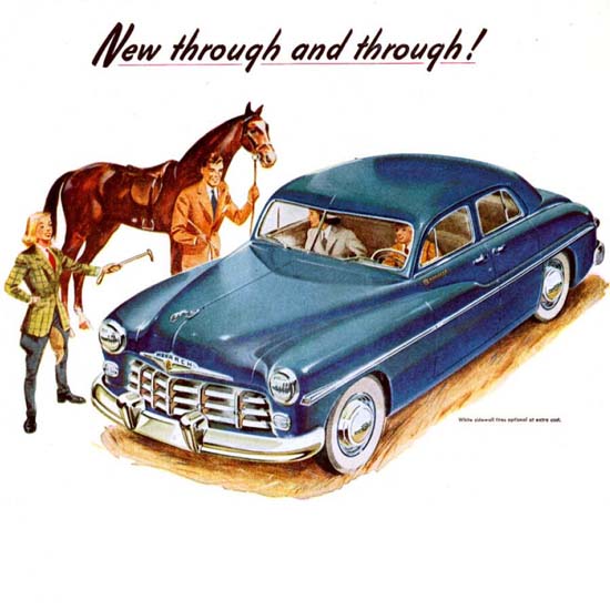 Detail Of Monarch 1949 Blue Ride Like A King | Best of Vintage Ad Art 1891-1970