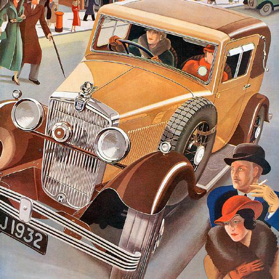 Detail Of Morris Major 6 Model 1932 | Best of Vintage Ad Art 1891-1970