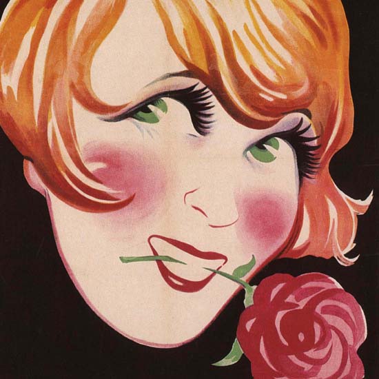 Detail Of Moulin Rouge Mistinguett Paris France | Best of Vintage Ad Art 1891-1970