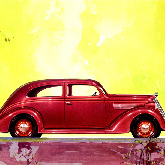 Detail Of Nash 400 Victoria 1935 Red | Best of 1930s Ad and Cover Art