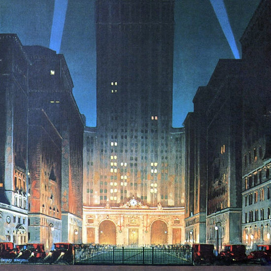 Detail Of New York Central Building Park Avenue 1930 B | Best of Vintage Ad Art 1891-1970