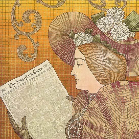 Detail Of New York Times 1895 | Best of 1891-1919 Ad and Cover Art