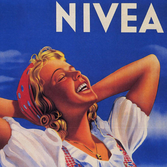 Detail Of Nivea Creme Zum Schutz Der Haut | Best of Vintage Ad Art 1891-1970