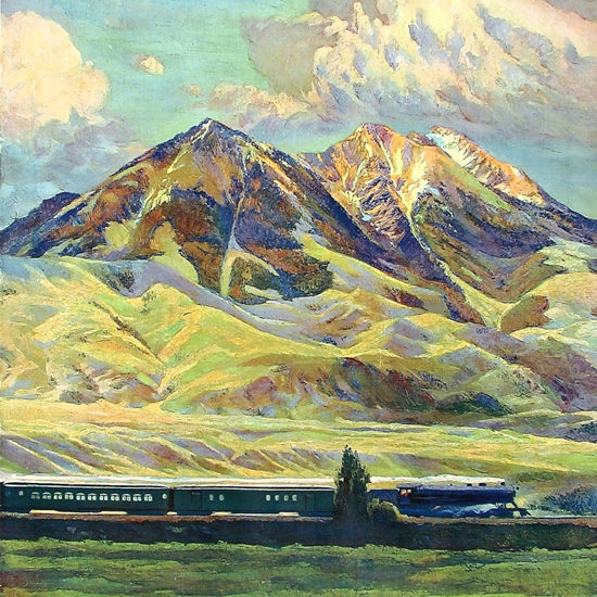 Detail Of Northern Pacific Montana 1920s | Best of Vintage Ad Art 1891-1970