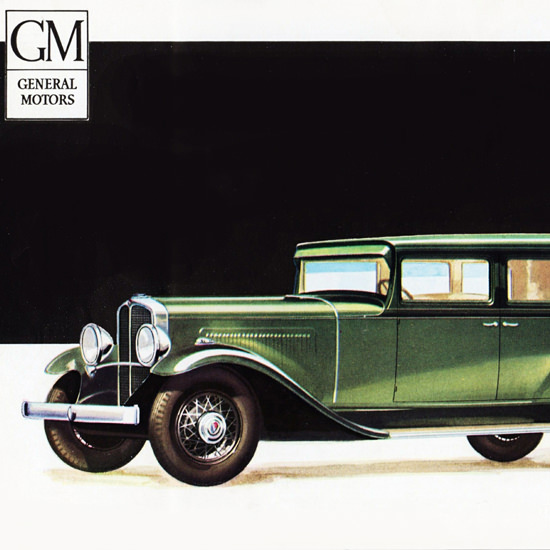 Detail Of Oakland Custom Sedan 1931 Richly Styled | Best of Vintage Ad Art 1891-1970