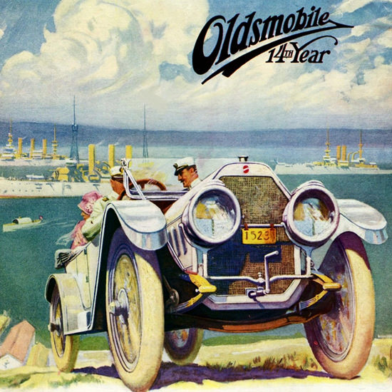 Detail Of Oldsmobile Defender 1912 Lansing | Best of 1891-1919 Ad and Cover Art