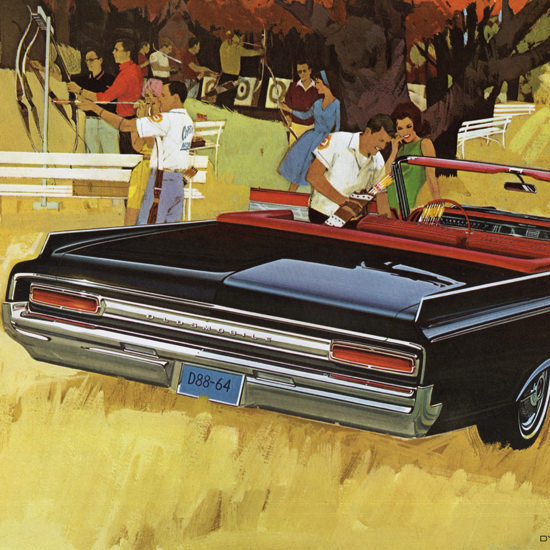 Detail Of Oldsmobile Dynamic 88 Convertible 1964 Arrow | Best of 1960s Ad and Cover Art