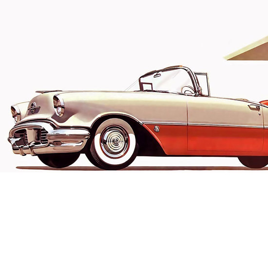 Detail Of Oldsmobile Super 88 Convertible Coupe 1956 | Mad Men Art ...