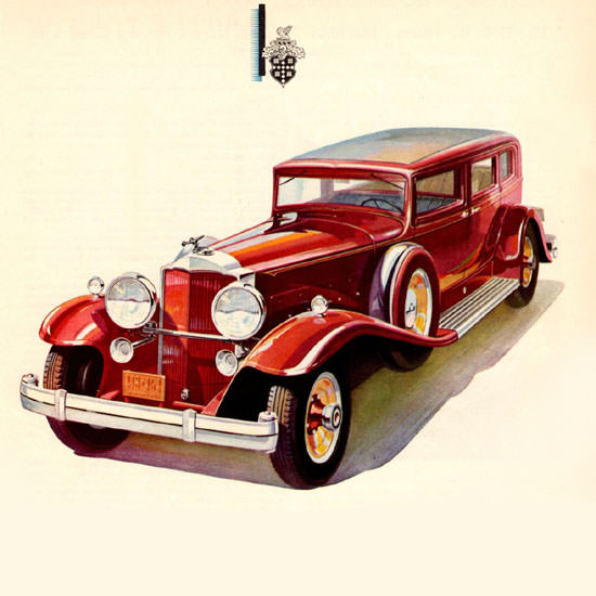 Detail Of Packard Sedan Limousine 1931 | Best of 1930s Ad and Cover Art