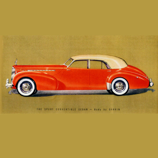 Detail Of Packard Super 8 One Eighty Convertible Darrin 1940 B | Best of 1940s Ad and Cover Art