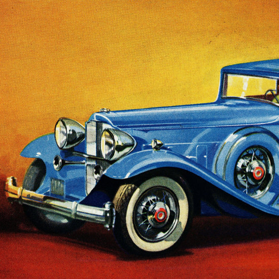 Detail Of Packard Twin Six Boss Of The Road 1932 | Best of Vintage Ad Art 1891-1970