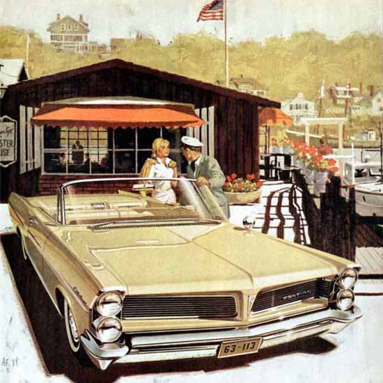 Detail Of Pontiac Catalina 1963 Harbor | Best of Vintage Ad Art 1891-1970