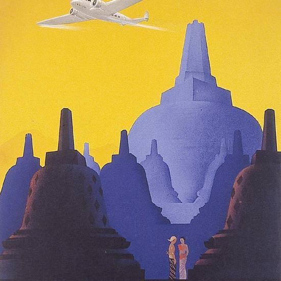 Detail Of Royal-Netherlands-Indies-Airways Java 1938 | Best of Vintage Ad Art 1891-1970